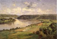 Steele, Theodore Clement - The Ohio river from the College Campus, Honover